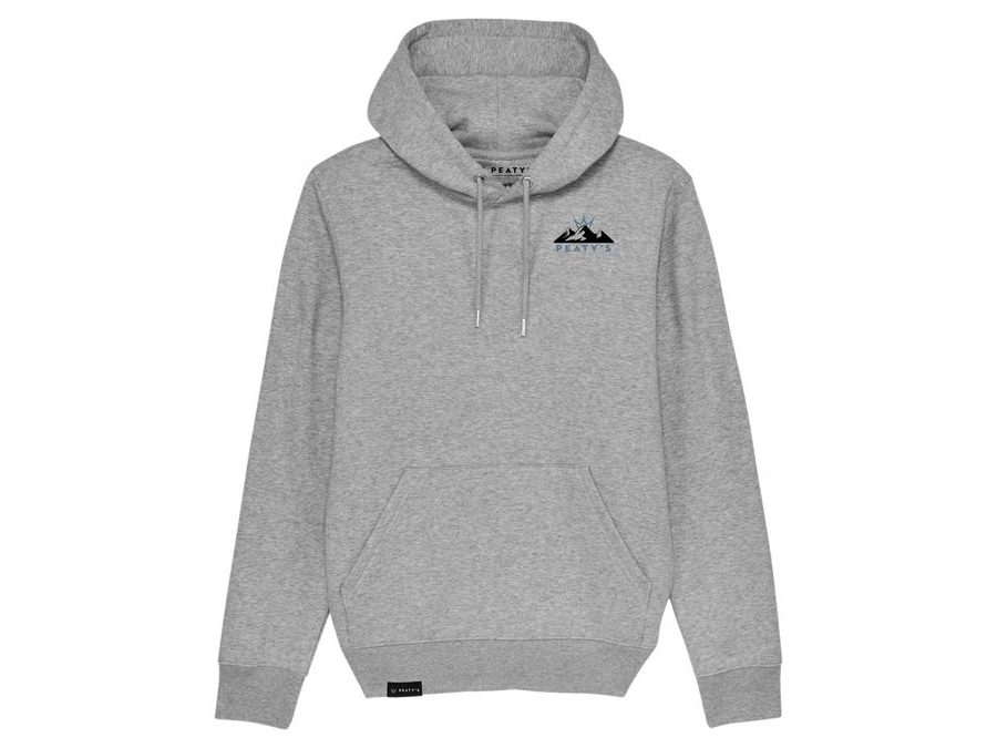 Mikina PEATY'S PUBWEAR CREW MIKINA S KAPUCÍ - 3 PEAKS SUNRISE / HEATHER GREY