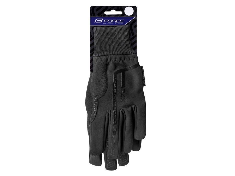 Dětské zimní dlouhoprsté rukavice FORCE KID X72, black
