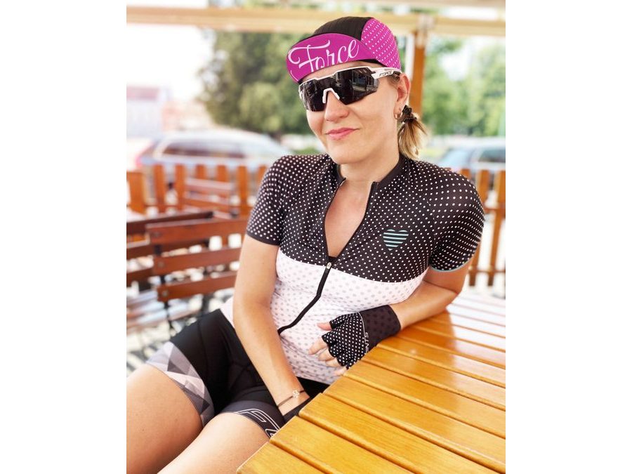 Čepička s kšiltem F POINTS letní, černo-růžová