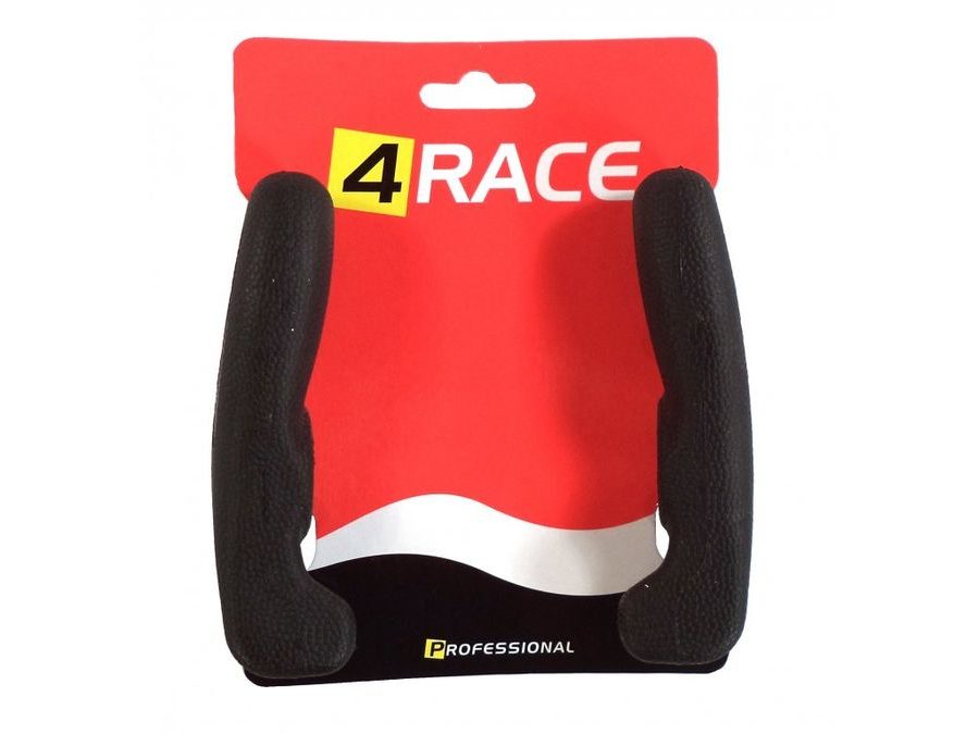 Rohy 4RACE AL+guma 12cm, černé