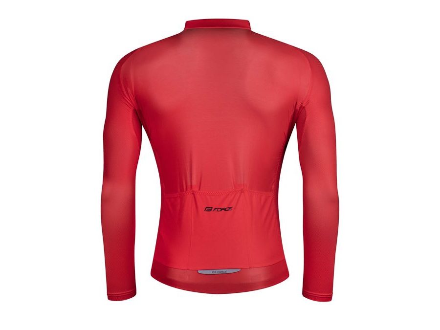 Pánský dres s dlouhým rukávem FORCE PURE, červený