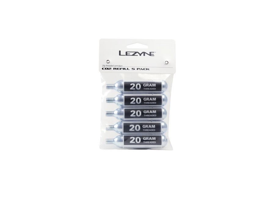 CO2 Bombičky LEZYNE 20G CO2 - 5 PACK SILVER