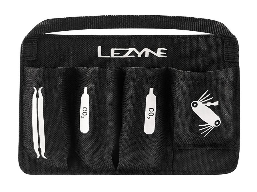 Láhev na nářadí LEZYNE FLOW CADDY WITH ORGANIZER BLACK