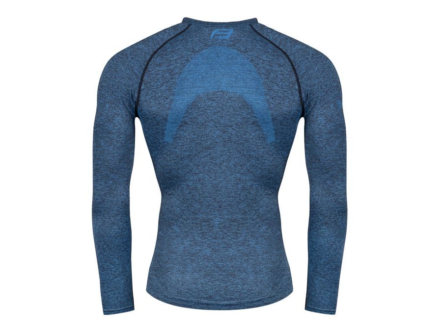 Pánské funkční triko FORCE SOFT dlouhý rukáv, modré