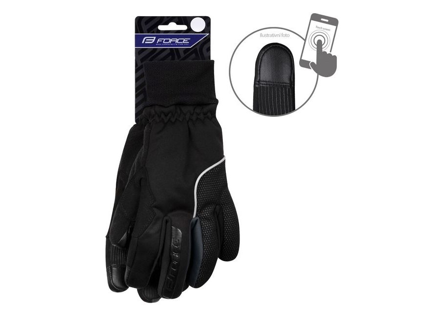 Podzimní/zimní rukavice FORCE ARCTIC PRO, černé