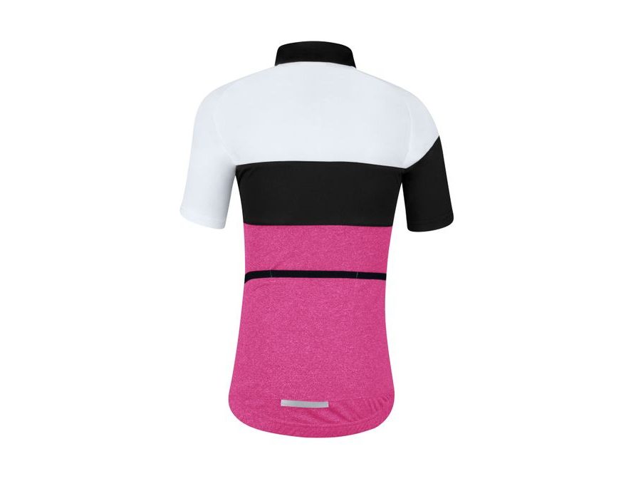 Dětský dres FORCE KID VIEW růžovo-bílo-černý