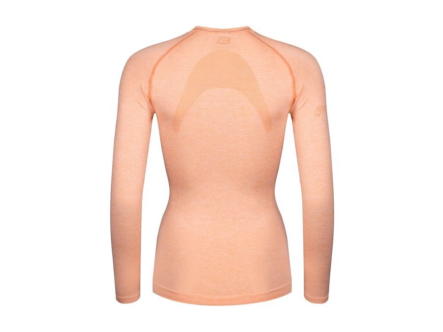 Dámské funkční triko FORCE SOFT LADY dlouhý rukáv, meruňkové