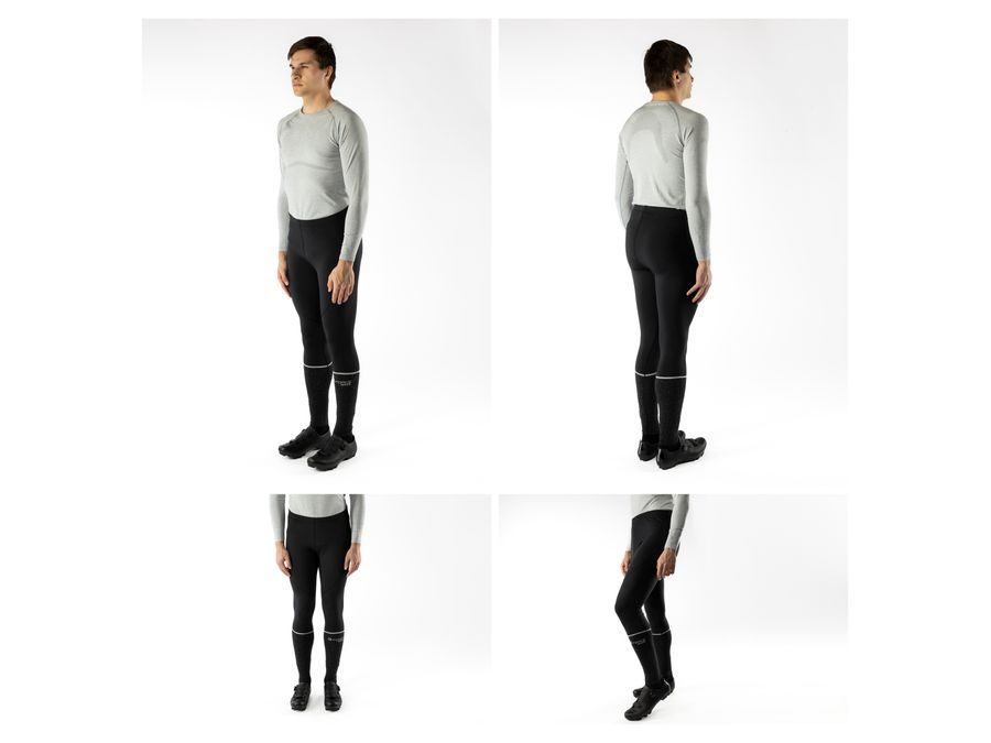 Pánské kalhoty do pasu bez vložky FORCE MAZE, černé