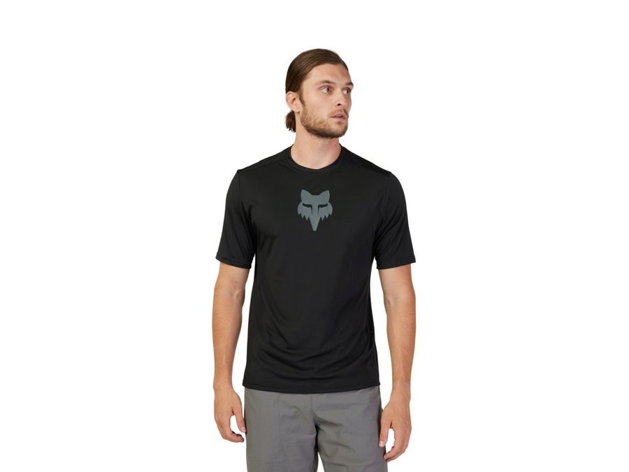 Pánský dres s krátkým rukávem Fox Ranger Ss Jersey Lab Head - black