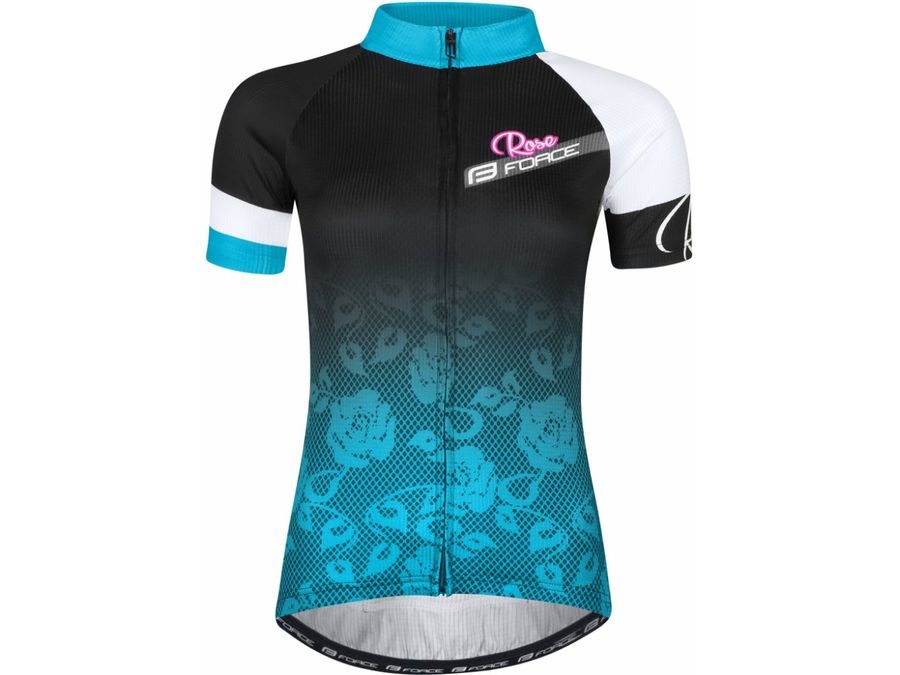 Dámský dres s krátkým rukávem Force Rose, černo-modrý