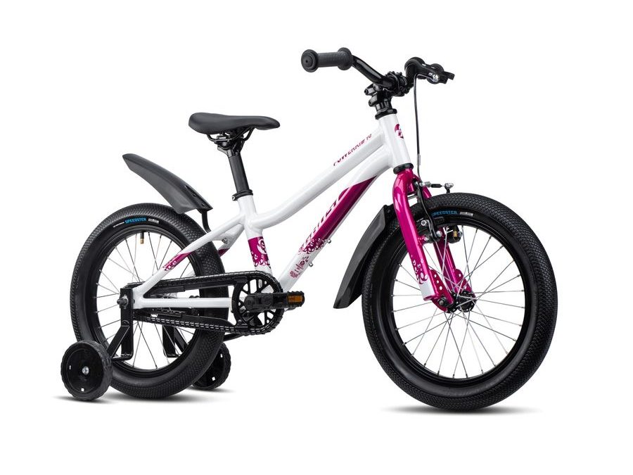 Dětské kolo GHOST Powerkid 16 Pearl White/Candy Magenta Gloss