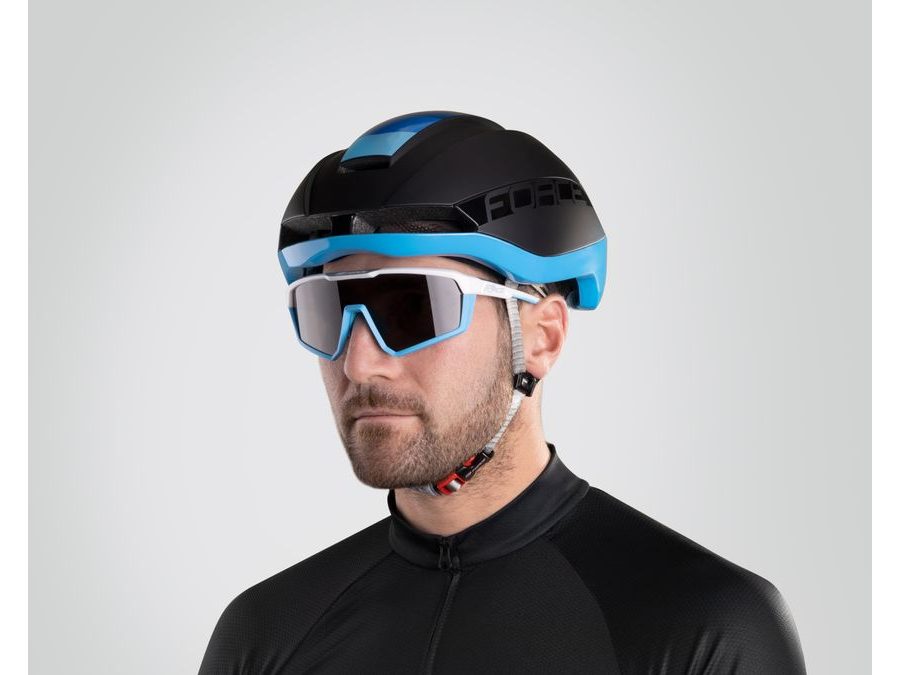 Helma FORCE ORCA, černá mat-modrá