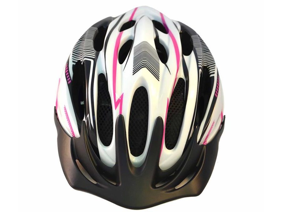 Helma STING ALFO, růžovo-černo-bílá