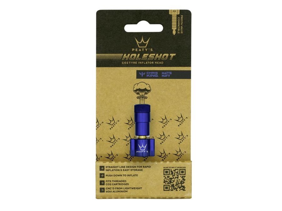 Hlavice pumpy PEATY'S HOLESHOT HLAVICE CO2 PUMPY NAVY