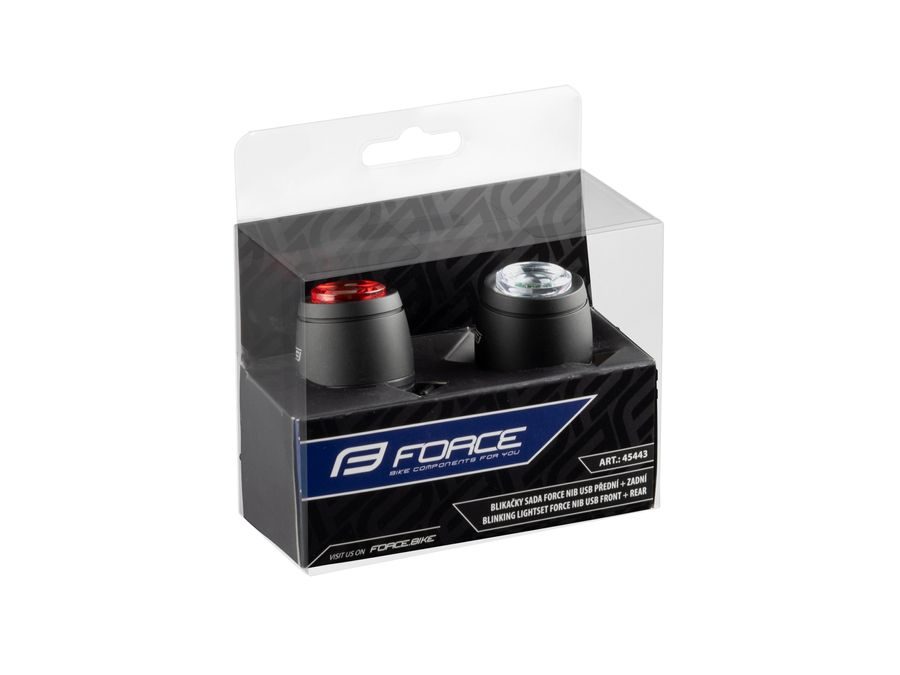 blikačky sada FORCE NIB USB přední+zadní
