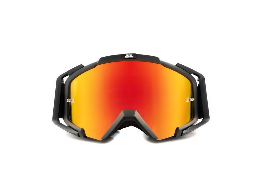 Sjezdové MTB brýle HORSEFEATHERS Patriot, black-mirror red