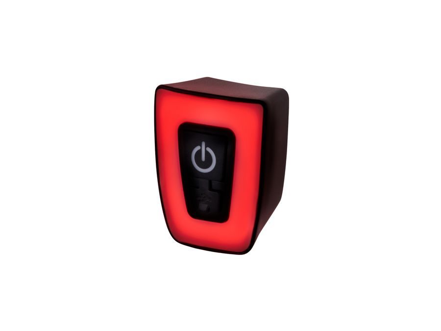 Blikačka k helmě FORCE ZEBU, červená