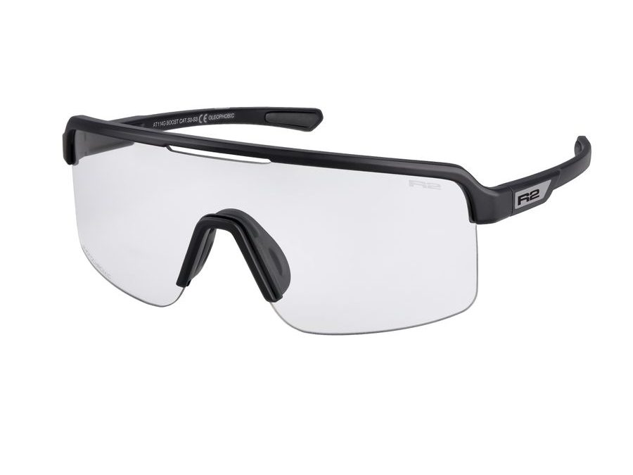 Fotochromatické sportovní sluneční brýle R2 BOOST AT114G, černé