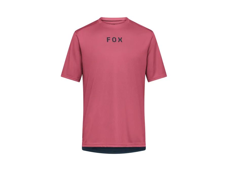 Pánský dres s krátkým rukávem FOX Ranger Wordmark Jersey, berry