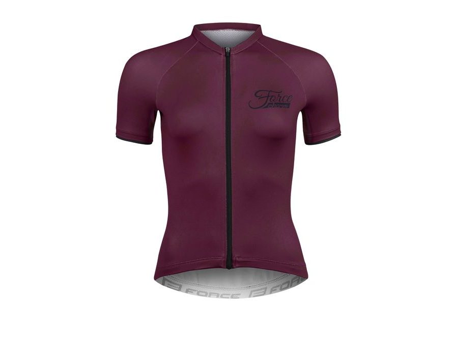 Dámský dres s krátkým rukávem FORCE CHARM LADY, bordó