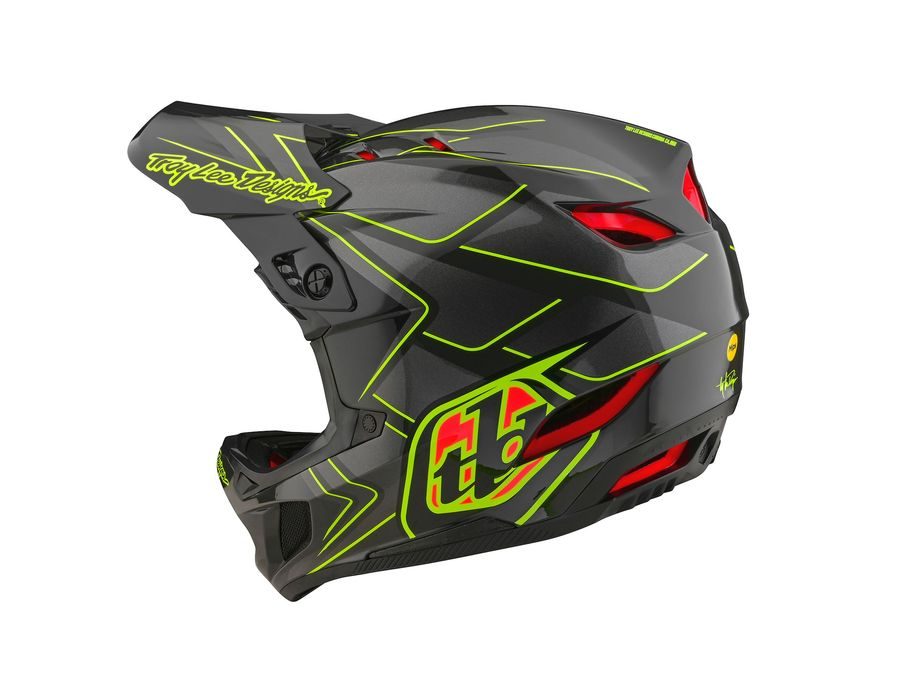 Integrální helma Troy Lee Designs D4 COMPOSITE GHOSTWING GRAY 2024