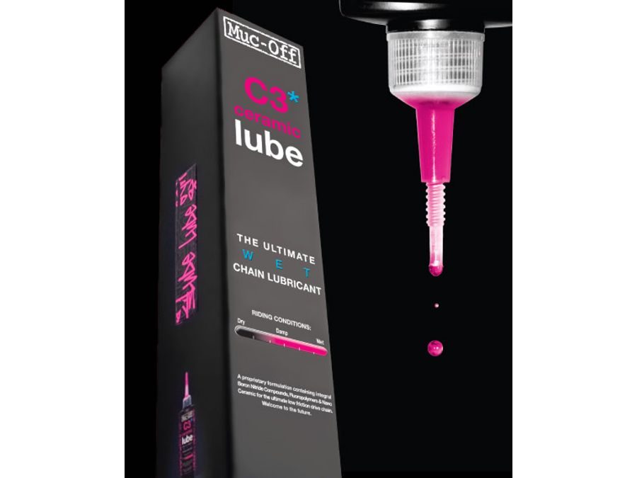 Mazivo / Olej na řetěz s keramikou do mokra Muc-Off C3 WET CERAMIC LUBE 120 ml