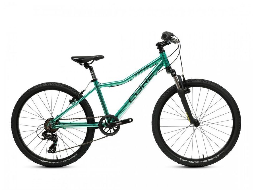 Dětské kolo Core Nipper 24", jednopřevodník, Chrom zelená, 2025 + odpružená vidlice