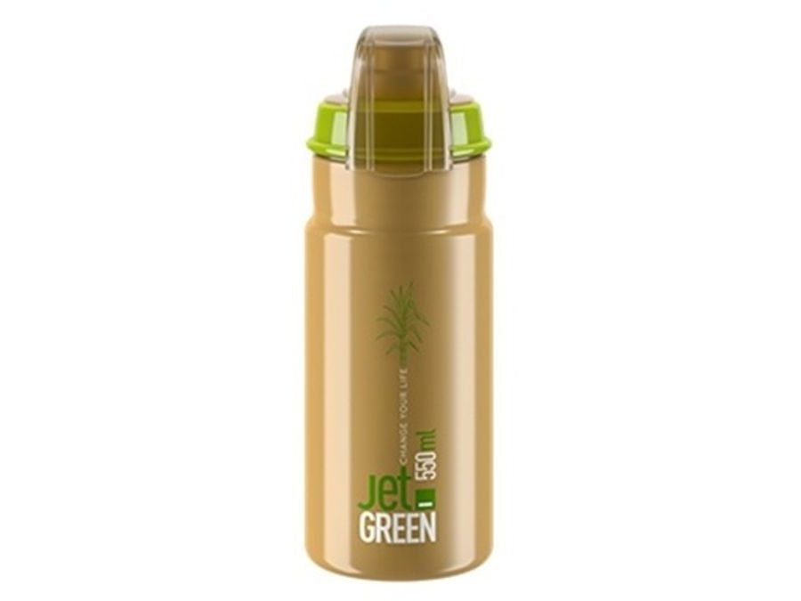 Láhev ELITE Jet Green 21´ Plus hnědá/bílé logo 550 ml