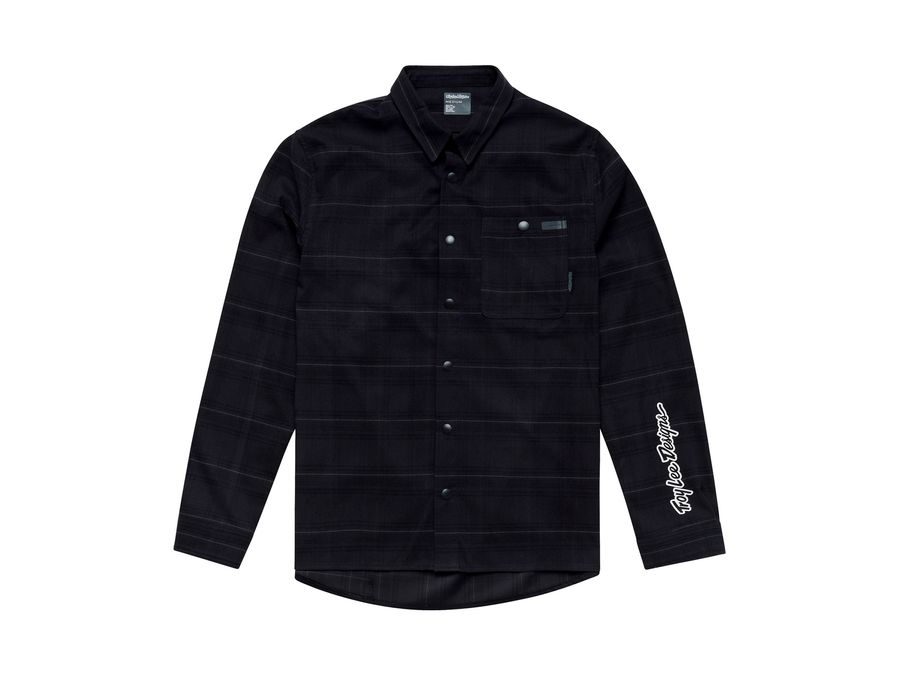 Pánská košile Troy Lee Designs GRIND FLANNEL PLAID CARBON