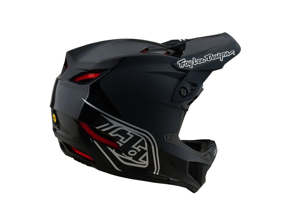 Integrální helma Troy Lee Designs D4 POLYACRYLITE SHADOW BLACK 2025