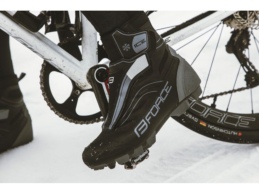 tretry zimní FORCE MTB ICE21, černé