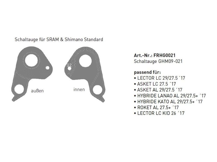 Patka rámu FRHG0021