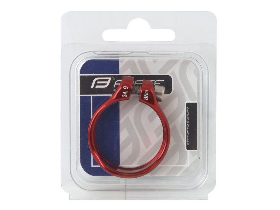 Objímka sedlovky FORCE na inbus 34,9mm Al, červená