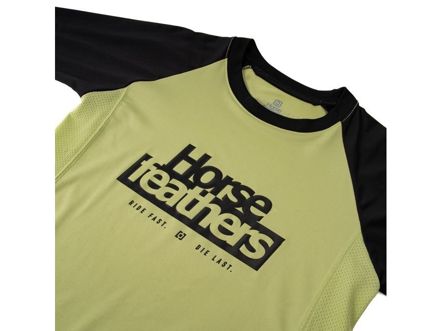 Dětský dres s dlouhým rukávem HORSEFEATHERS Spike LS, nile-black