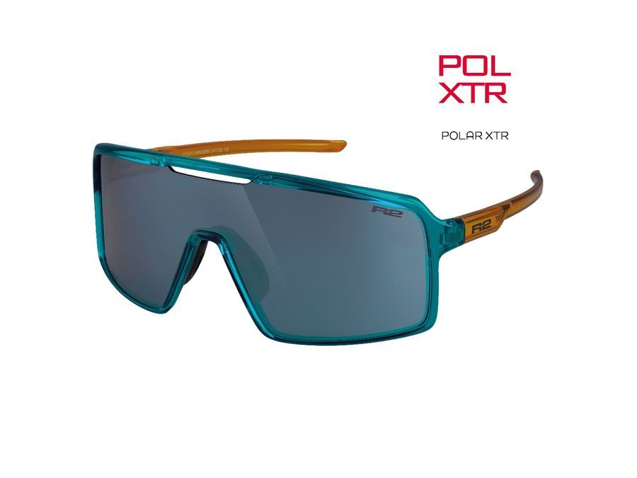 Polarizační sportovní sluneční brýle R2 XTR WINNER AT107Z, modro-jantarové