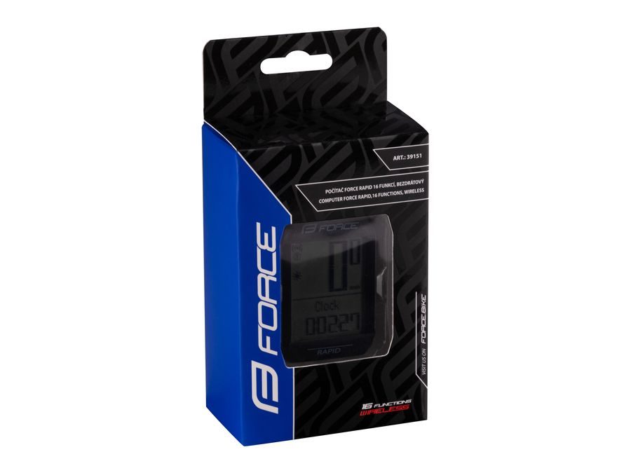 počítač FORCE HRT 20f bezdrát, tep+kadence, bílý