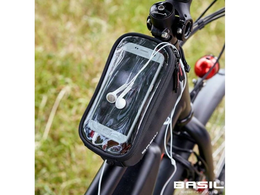 brašna Basil Sport Design Frame přední na mobil 1L černá