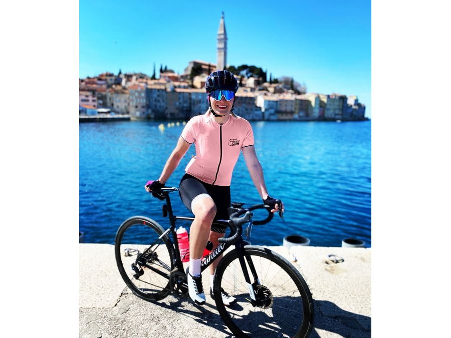 Dámský dres s krátkým rukávem FORCE CHARM LADY, světle růžový