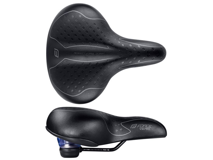 Turistické sedlo FORCE VERA UNI, s elastomerem