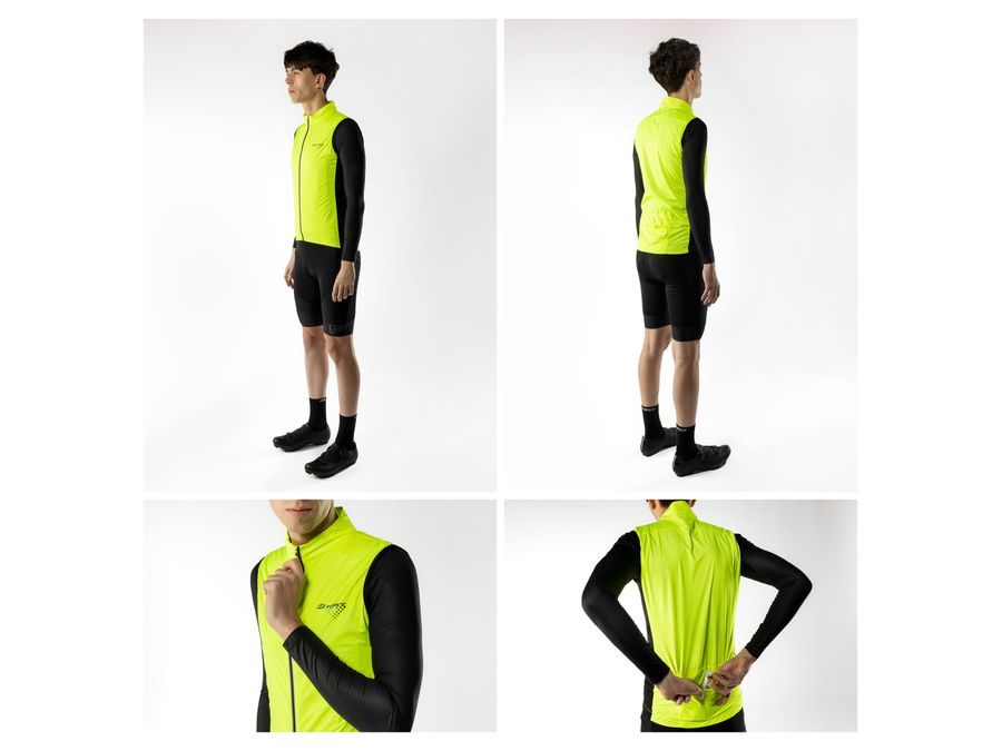 Vesta FORCE VISION, plná záda, fluo