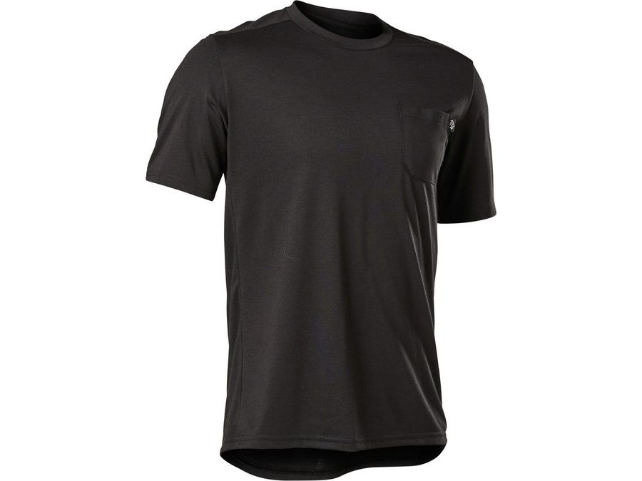 Pánský dres s krátkým rukávem FOX Ranger Dry Pocket, černý