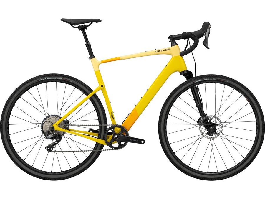 Gravel kolo CANNONDALE TOPSTONE CARBON 2 LEFTY, laguna yellow-butter-mango-jet black