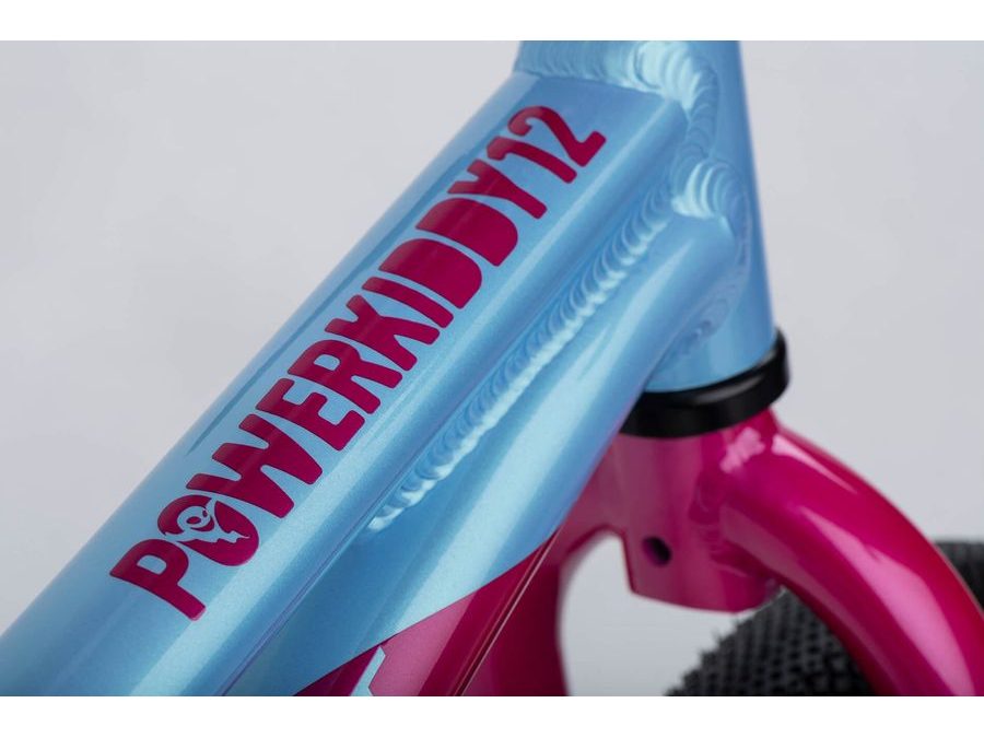 Dětské odrážedlo GHOST Powerkiddy 12 Baby Blue/Magenta Gloss
