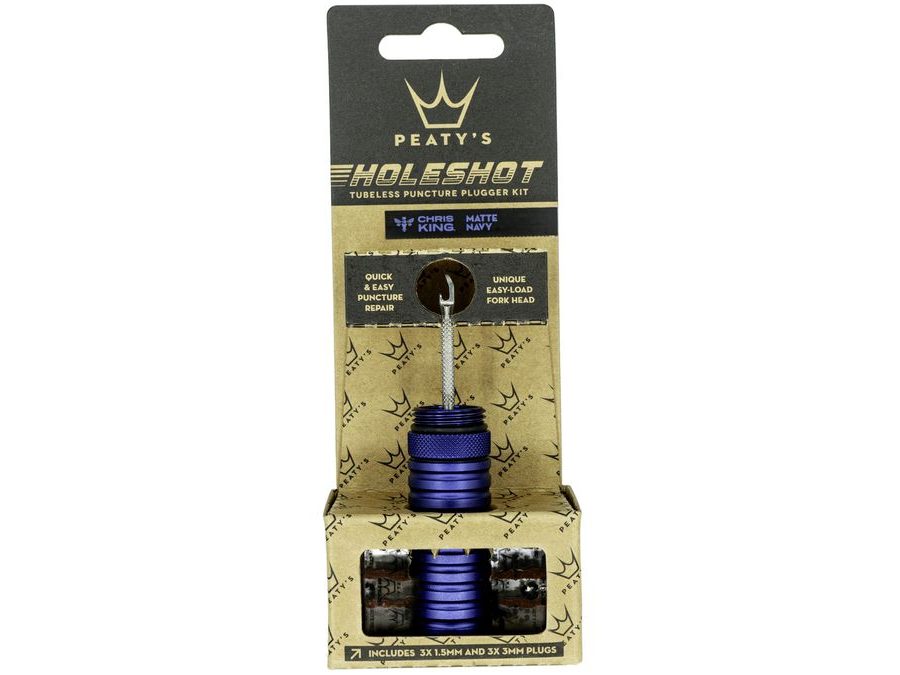 Opravná sada na bezdušové pláště PEATY'S HOLESHOT OPRAVNÁ SADA NA BEZDUŠOVÉ PLÁŠTĚ - NAVY