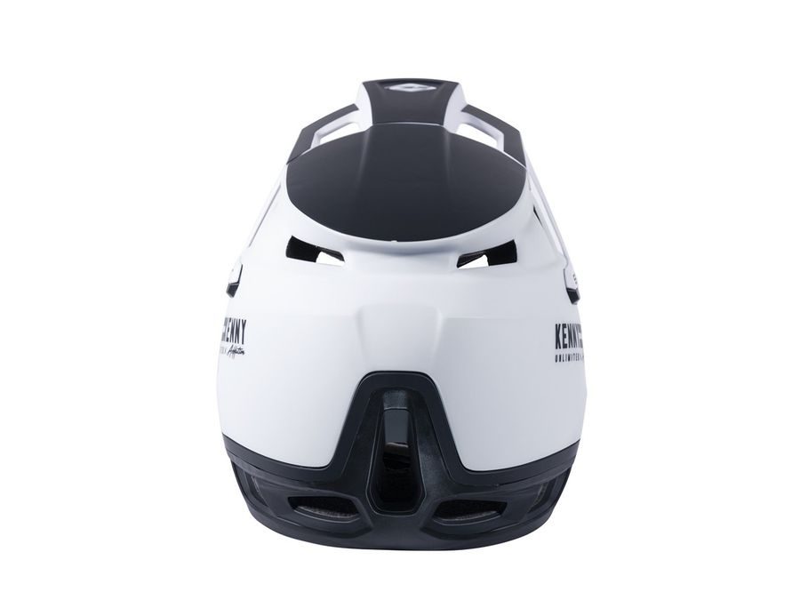 Integrální přilba - KENNY Split Logo 21 - White / Black