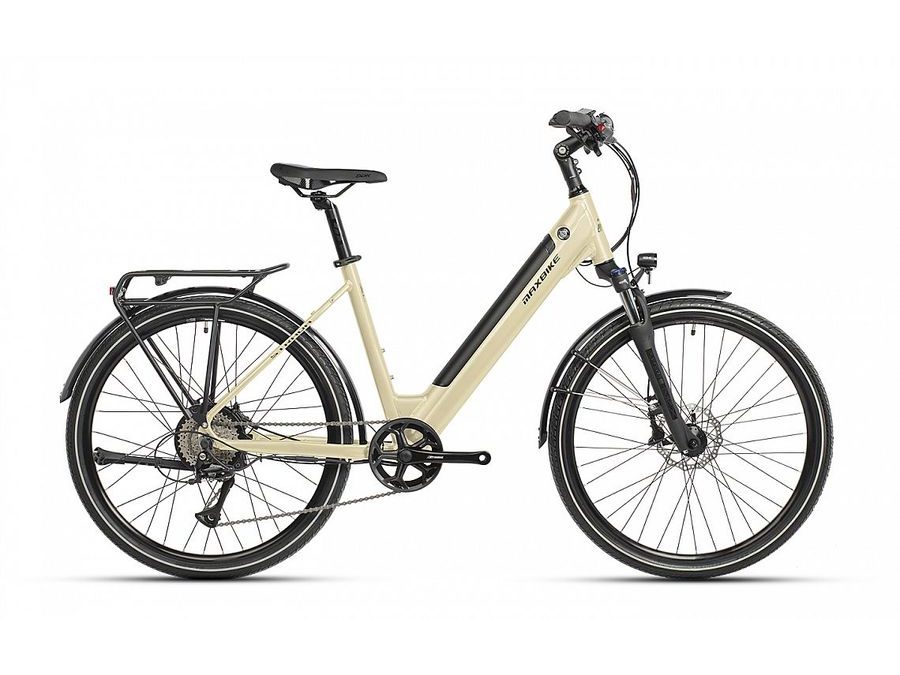 Městské elektrokolo MAXBIKE STRADA 26 pearl vanilla 2026