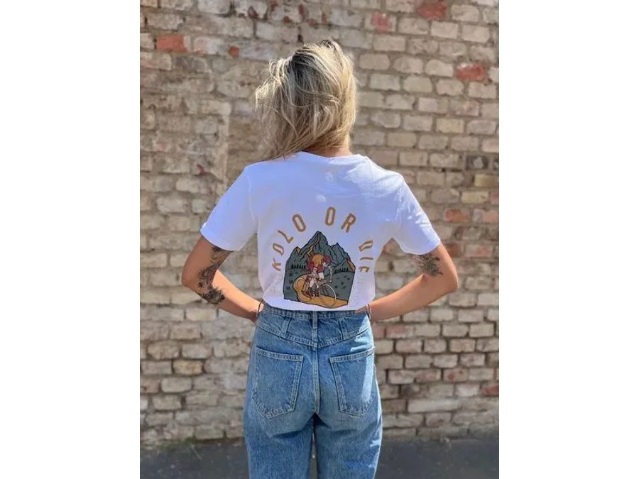 Tričko s krátkým rukávem Kolo je láska Kolo Or Die UNI, bílá