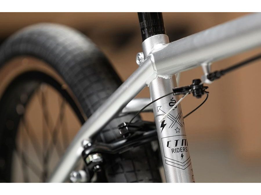BMX kolo CTM POP 20", Shiny silver/ lesklá stříbrná