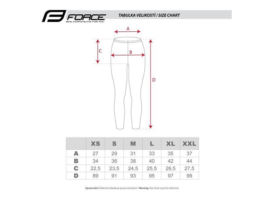 Dámské legíny do pasu bez vložky FORCE SIMPLE LADY, modré