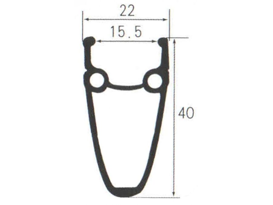 Ráfek 28"/622 32d. CNC výška 40mm double bílý